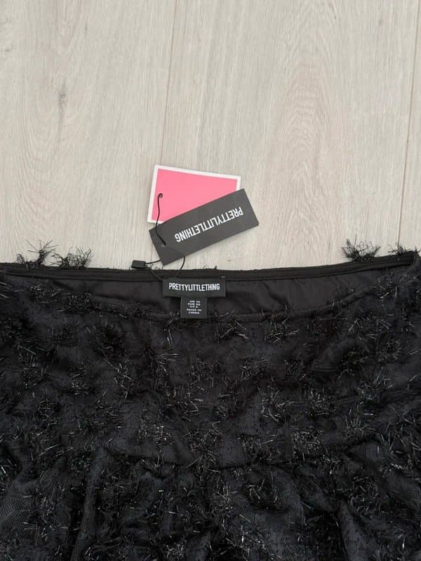 PrettyLittleThing beaded sequinned mini skirt