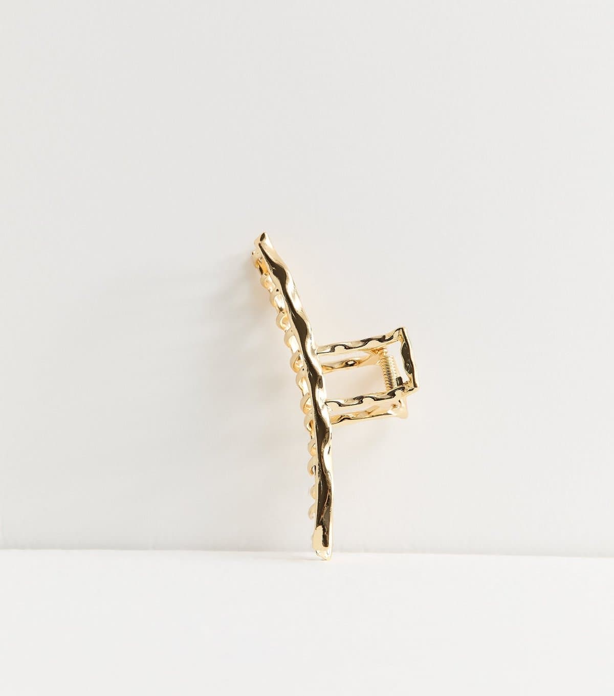 New Look Gold Tone Hammered Long Hair Clip New Look