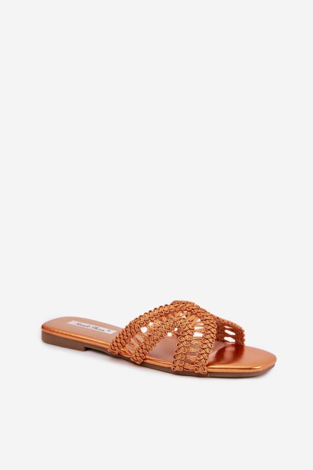 Love Lace Love Lace Women's Flip Flops Comfort Footbed Sliders Lightweight Everyday in Orange - 2