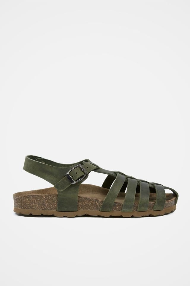 Celtic & Co Celtic & Co Women's Fisherman's Sandal in Olive - 3