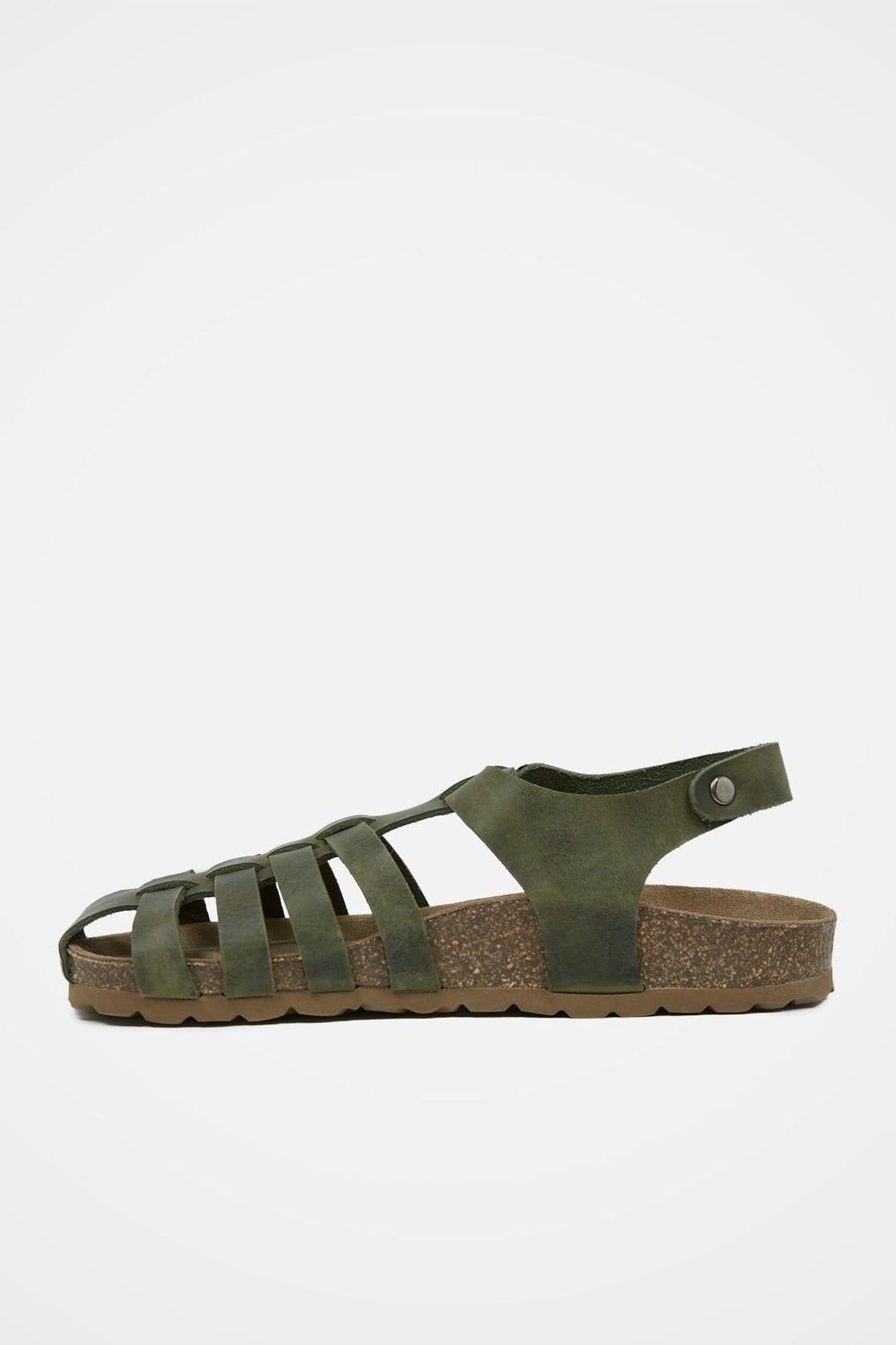 Celtic & Co Celtic & Co Women's Fisherman's Sandal in Olive - 4