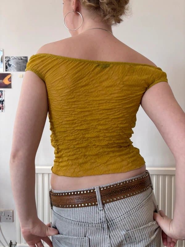 Bershka Bershka off the shoulder top lace