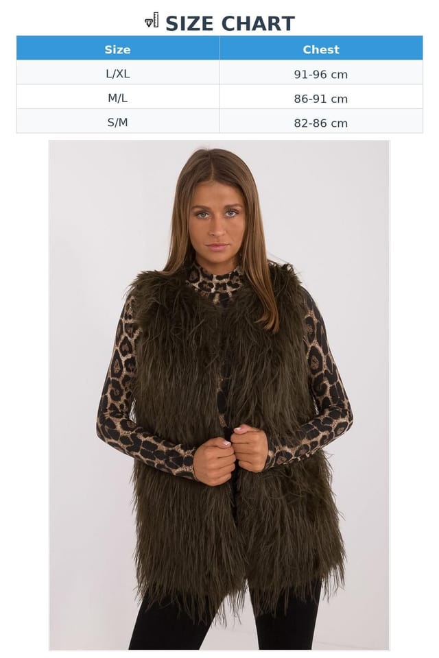 Love Lace Love Lace Women's Casual Faux Fur Polyester Vest with Lining in Green - 3