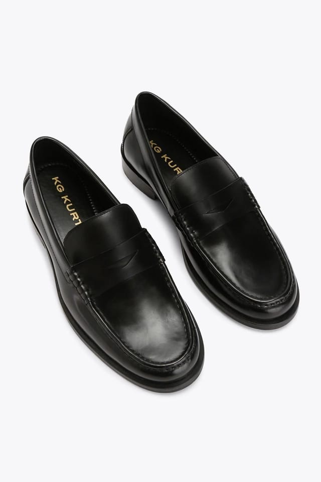 KG Kurt Geiger KG Kurt Geiger Men's 'Gene' Leather Shoes in Black - 2