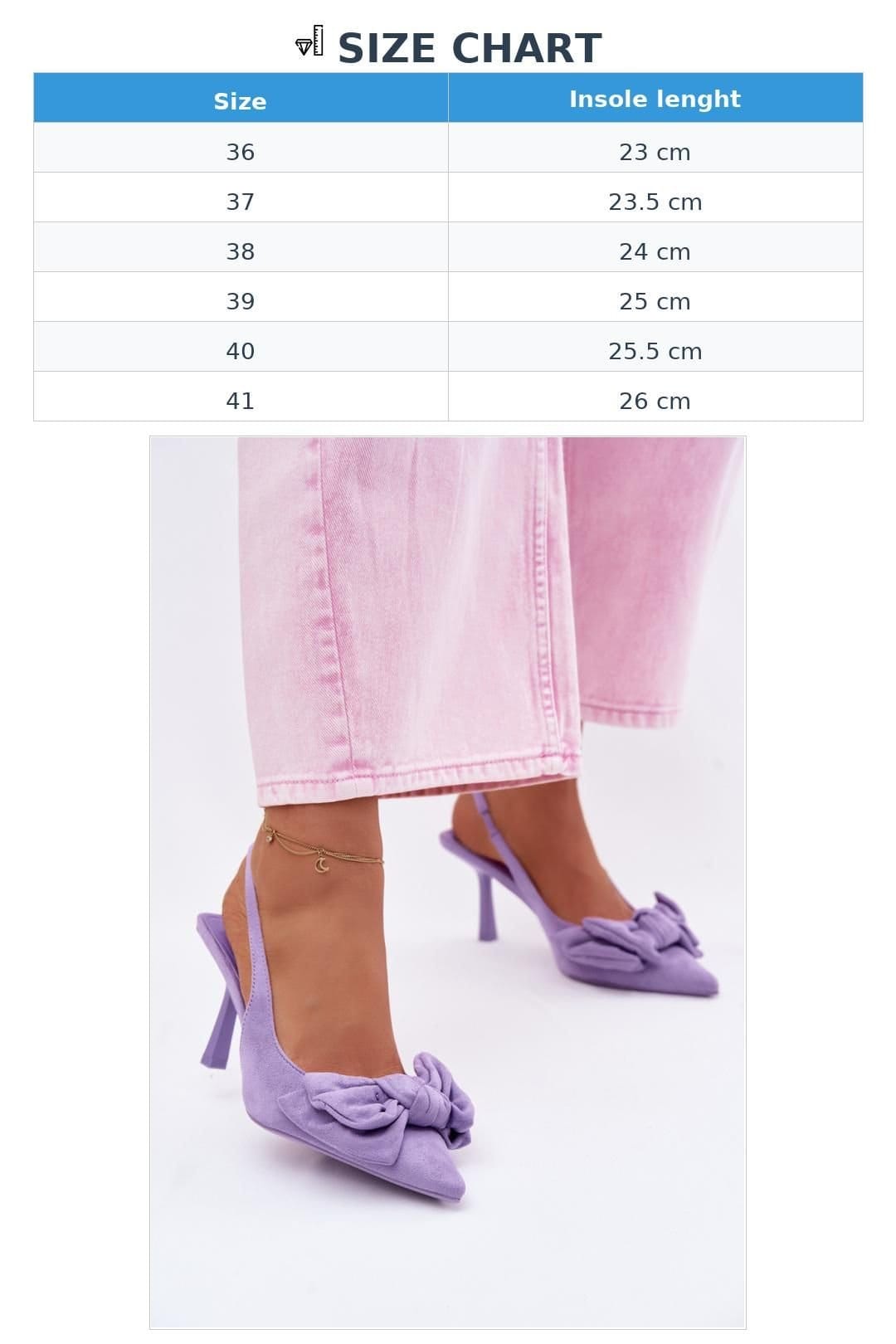 Love Lace Love Lace Women's Bow Front Stiletto Heel Sandals with Pointed Toe Evening in Violet - 4
