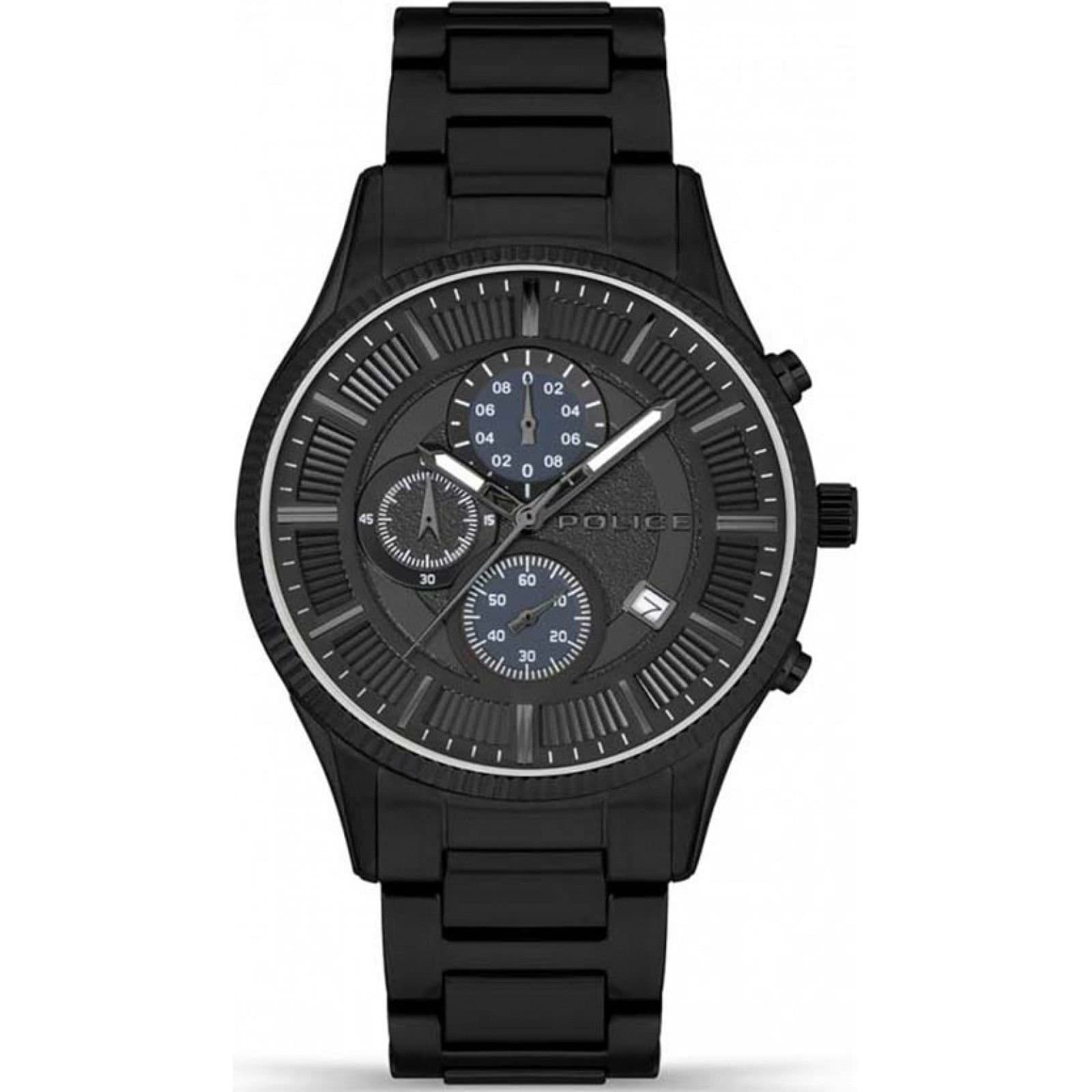 Police Police Men's PEWJI2194243 Vault 44mm Quartz Watch in Black
