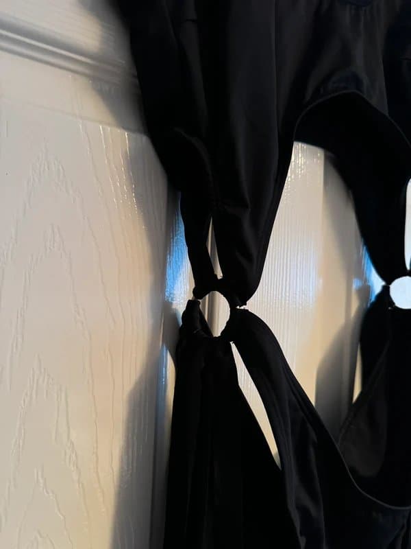 ASOS Design ASOS Black Cut Out Swimsuit Size 12 | Ibiza / Beach Club Style
