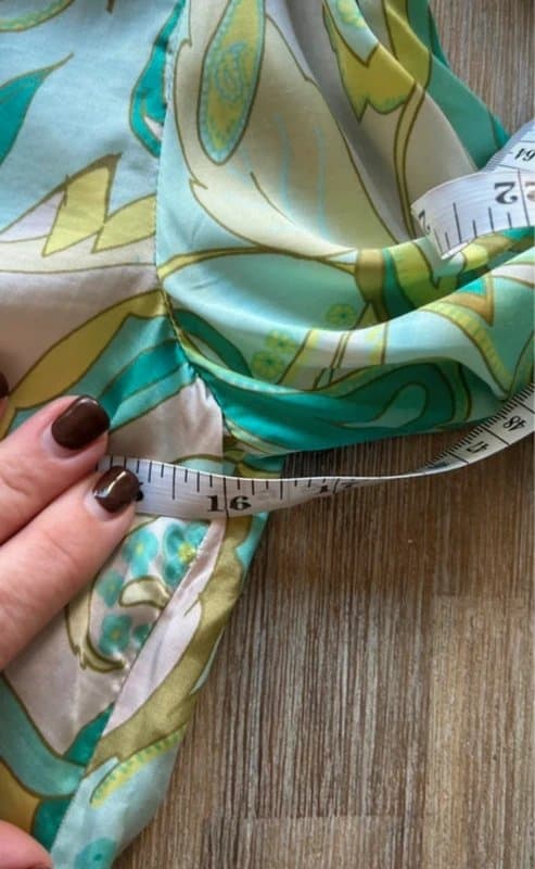 Zara 🖤 Zara Satin Paisley Crop Top Green Blue Ruched Tie Front Blouse S BNWT