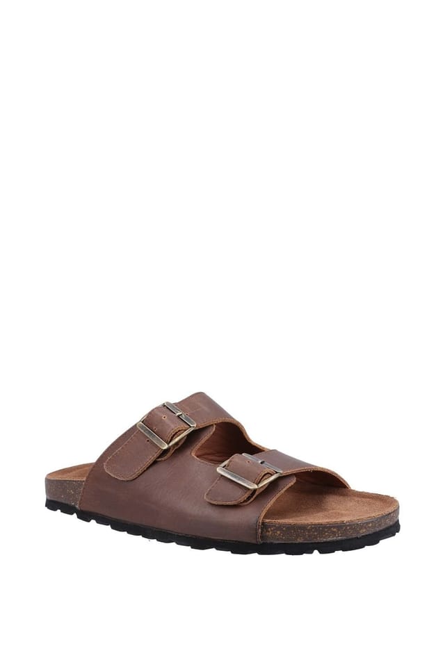 Hush Puppies Hush Puppies Men's 'Nash' Sliders in Brown - 2