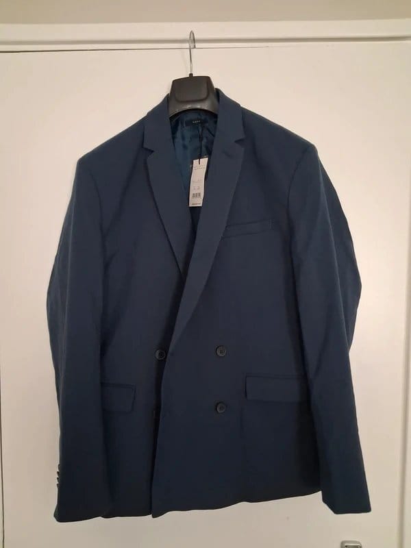 New Look Navy Double-Breasted Blazer