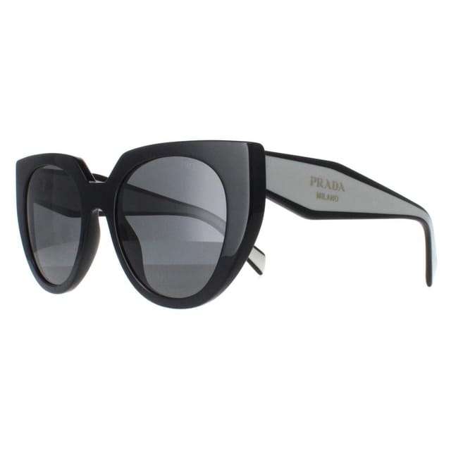 Prada Prada Women's Cat Eye Black & Talc Dark Grey PR14WS - 2