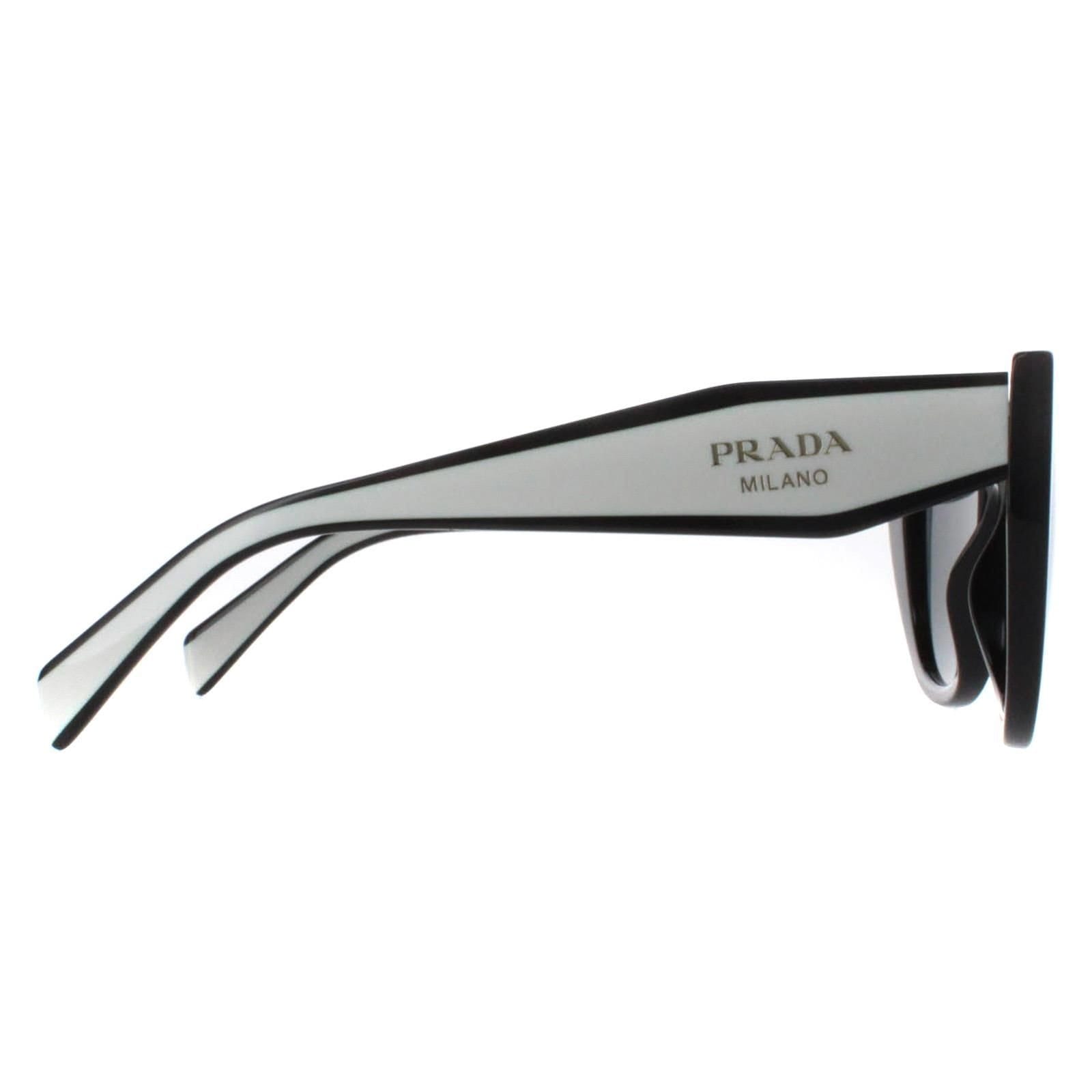 Prada Prada Women's Cat Eye Black & Talc Dark Grey PR14WS - 4