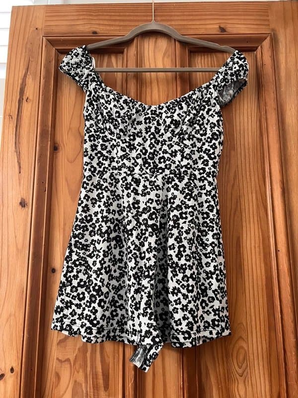 Bershka Floral pattern playsuit
