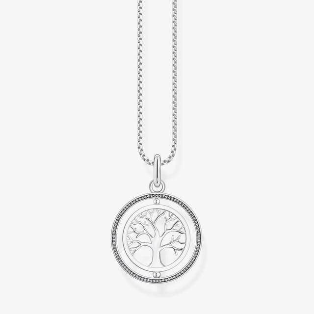 Thomas Sabo THOMAS SABO Women's Silver 'Tree of Love' Pendant Necklace KE2148-643-14-L45V - 3