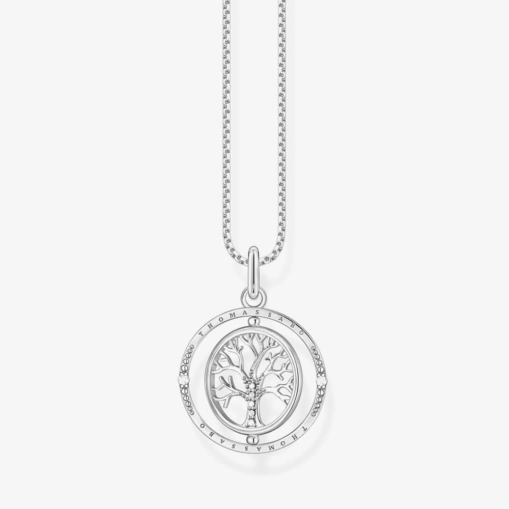 Thomas Sabo THOMAS SABO Women's Silver 'Tree of Love' Pendant Necklace KE2148-643-14-L45V - 4