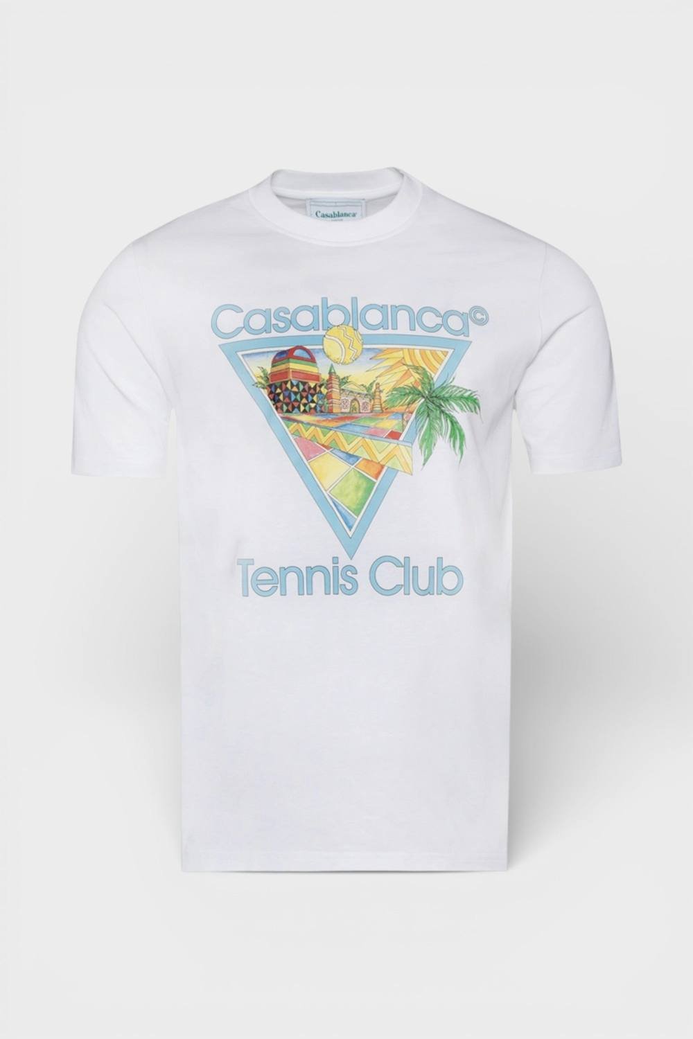 Casablanca Casablanca Men's Printed T-Shirt Afro Cubism Tennis Club White - 2