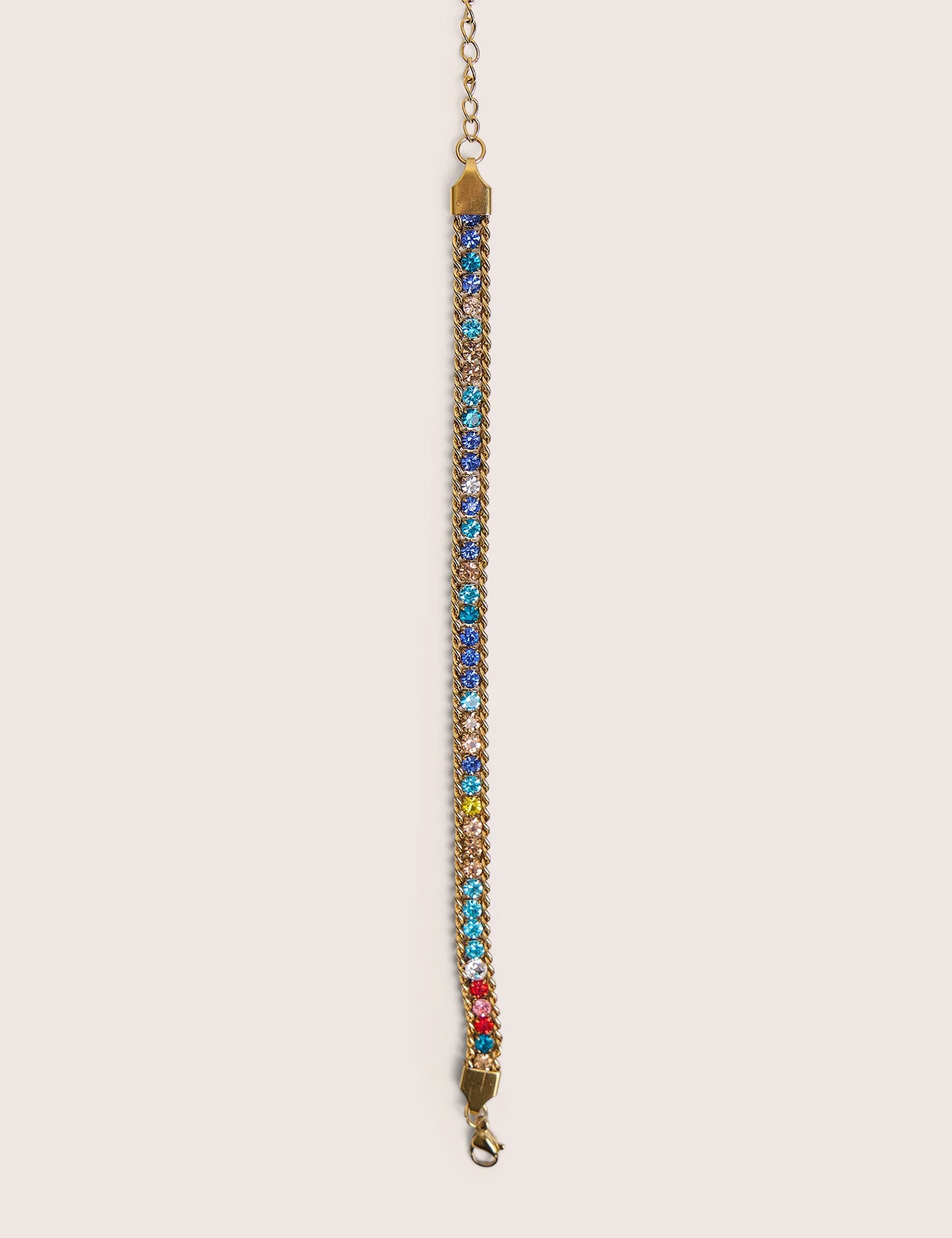 Public Desire Multi Coloured Diamante Bracelet