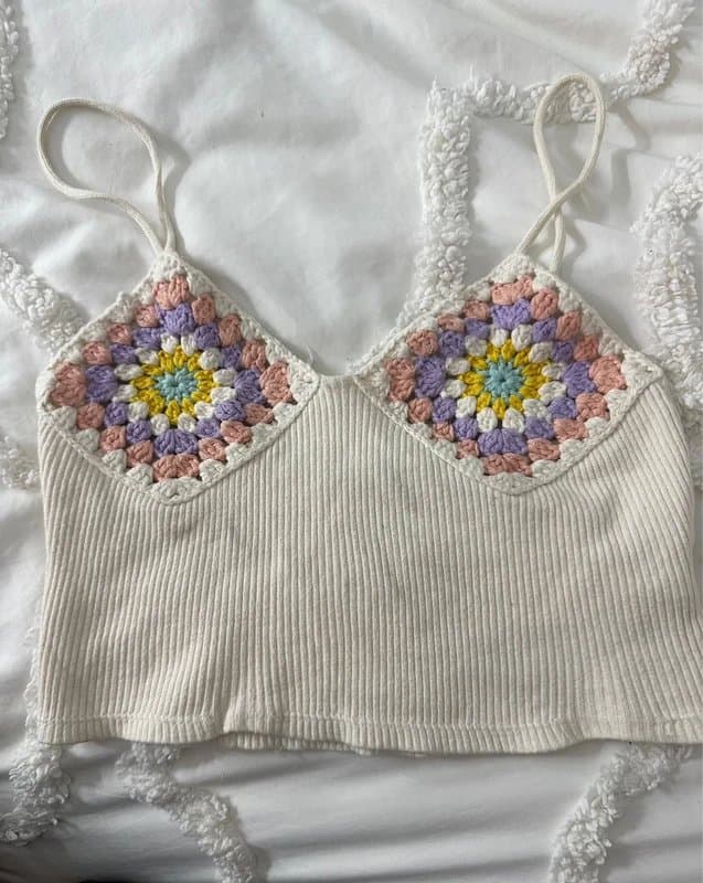Zara Zara crochet cami/ top