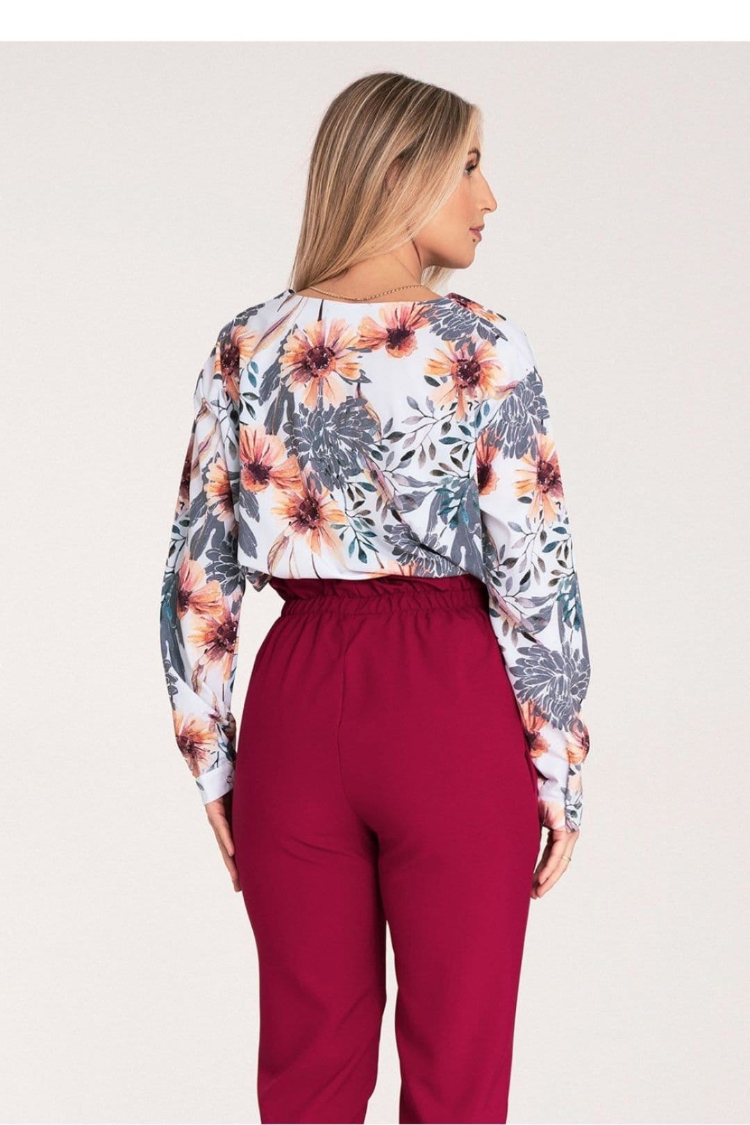 Love Lace Love Lace Women's Long Sleeve Press Stud Collarless Shirt - 4