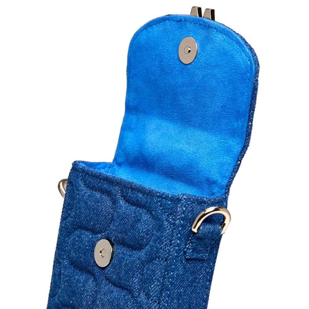Wolf WOLF Women's Mimi Swirl Phone Bag in Mid Blue - 4