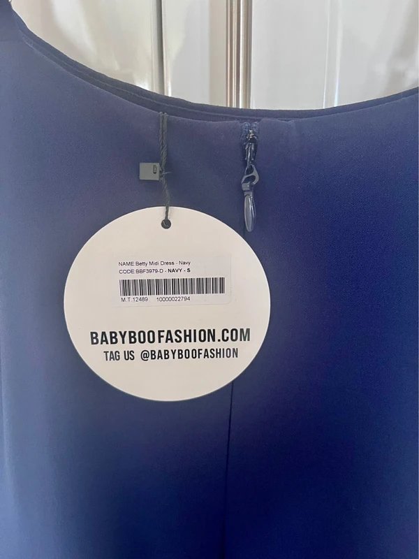 Babyboo Fashion Babyboo Betty midi dress in navy - 1