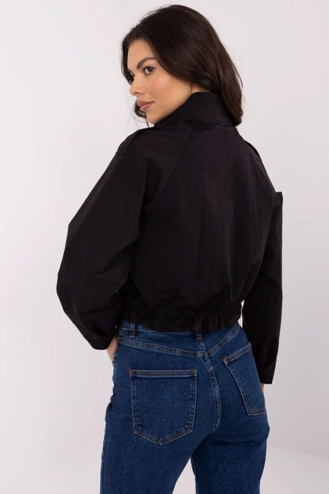 Love Lace Love Lace Women's Lightweight Windbreaker Jacket for Spring Summer in Black - 3