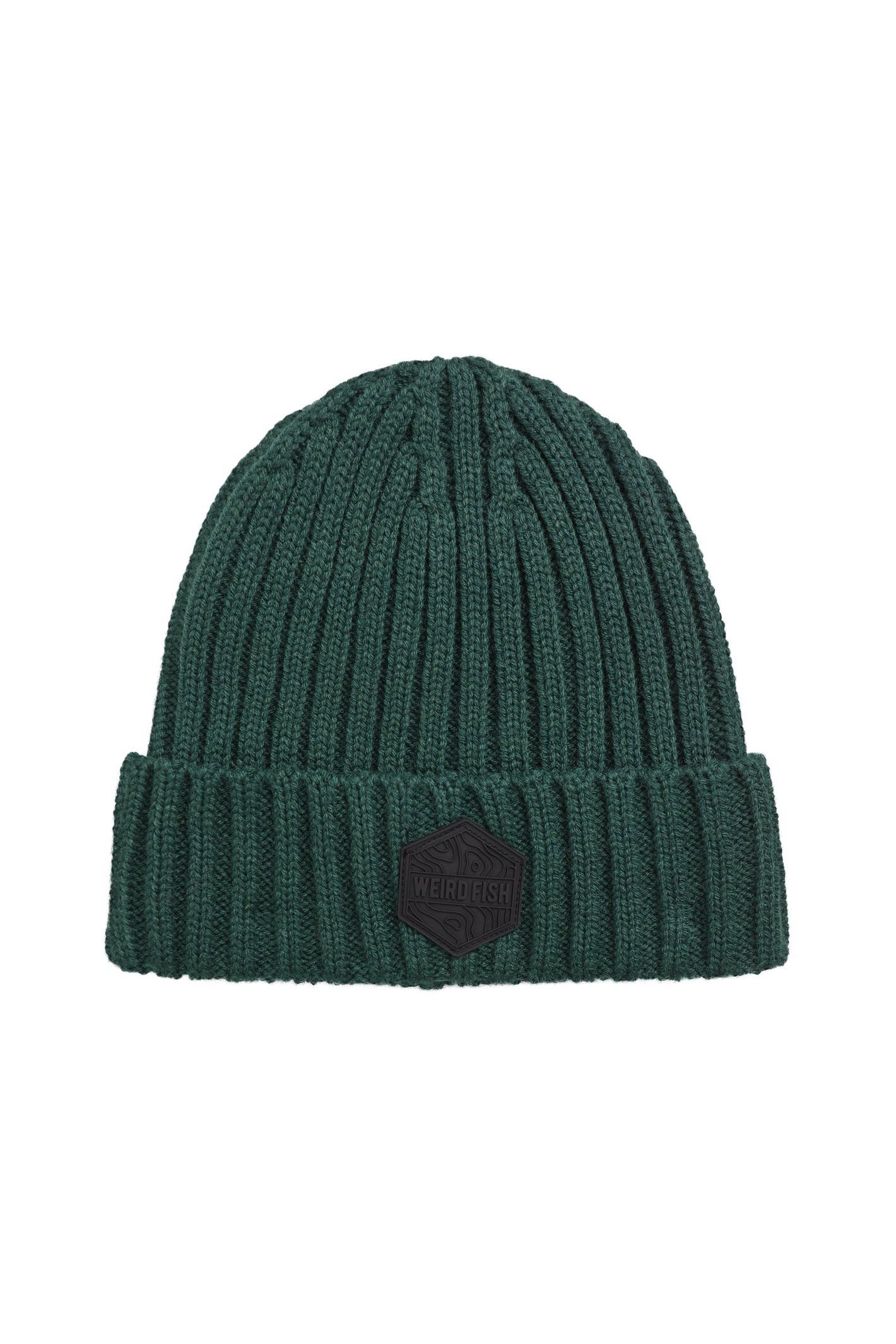 Weird Fish Weird Fish Men's Monreith Beanie in Bottle Green - 2