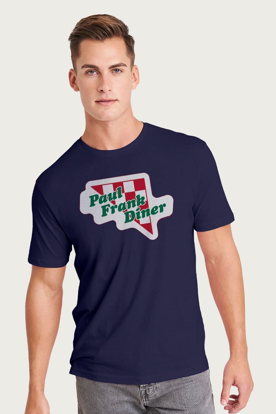 Paul Frank Paul Frank Men's Diner Logo T-Shirt in Navy