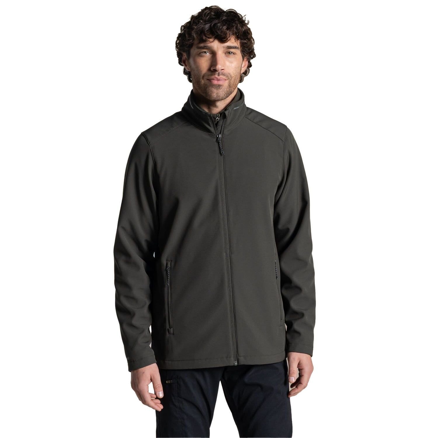 Craghoppers Men's Basecamp II Soft Shell Jacket In Dark Green