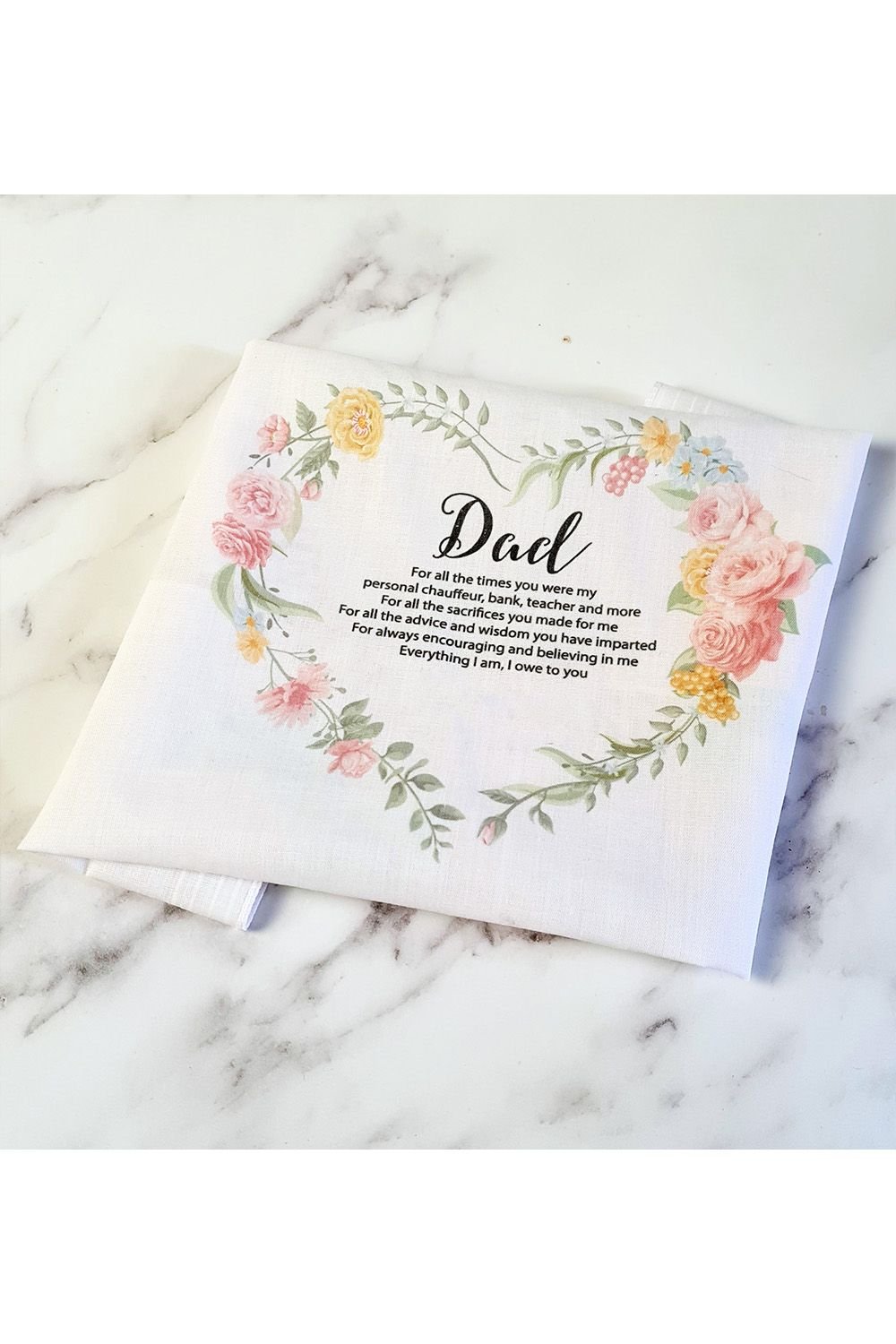 Afewhometruths Afewhometruths Men's Set Of Two Handkerchiefs Thank You Dad - 2