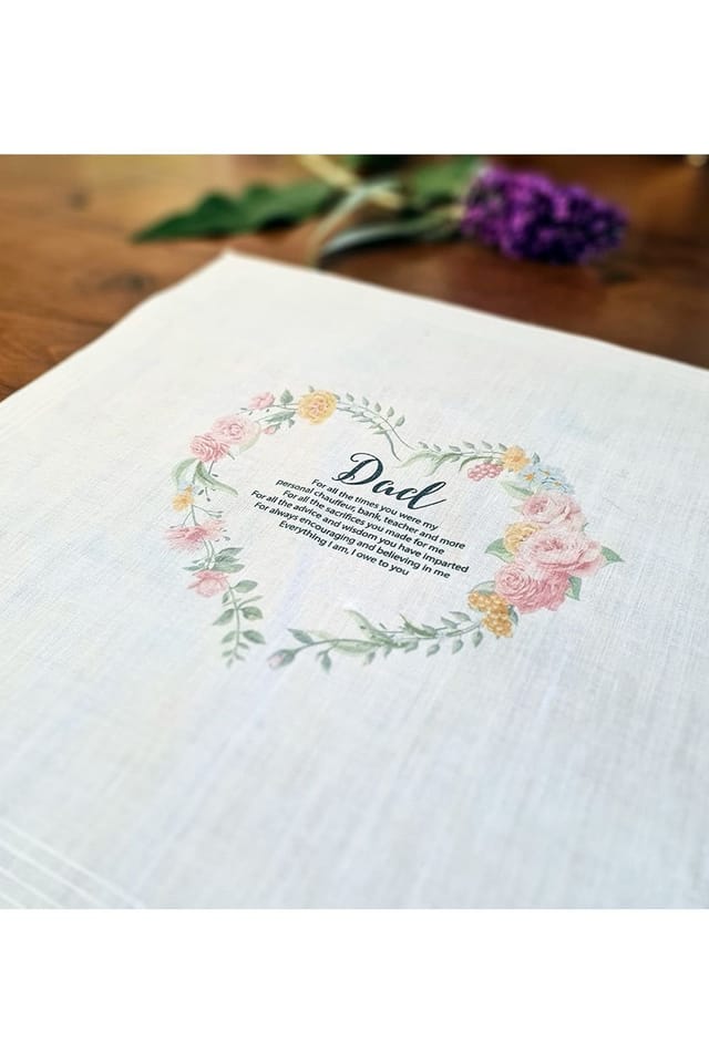 Afewhometruths Afewhometruths Men's Set Of Two Handkerchiefs Thank You Dad - 2