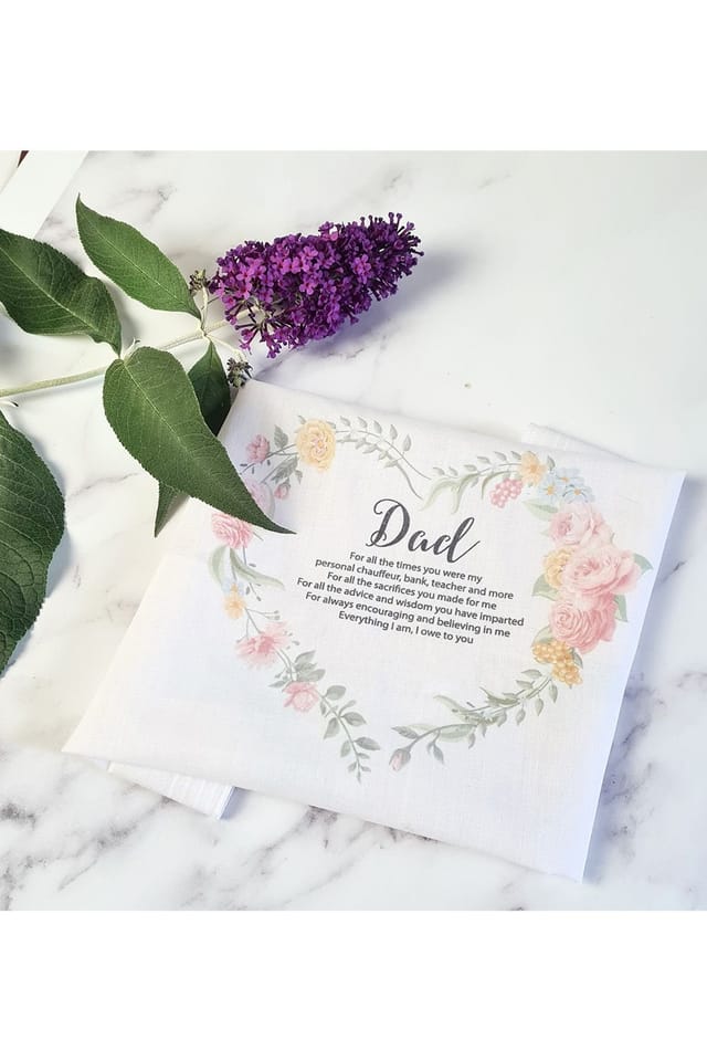 Afewhometruths Afewhometruths Men's Set Of Two Handkerchiefs Thank You Dad - 3