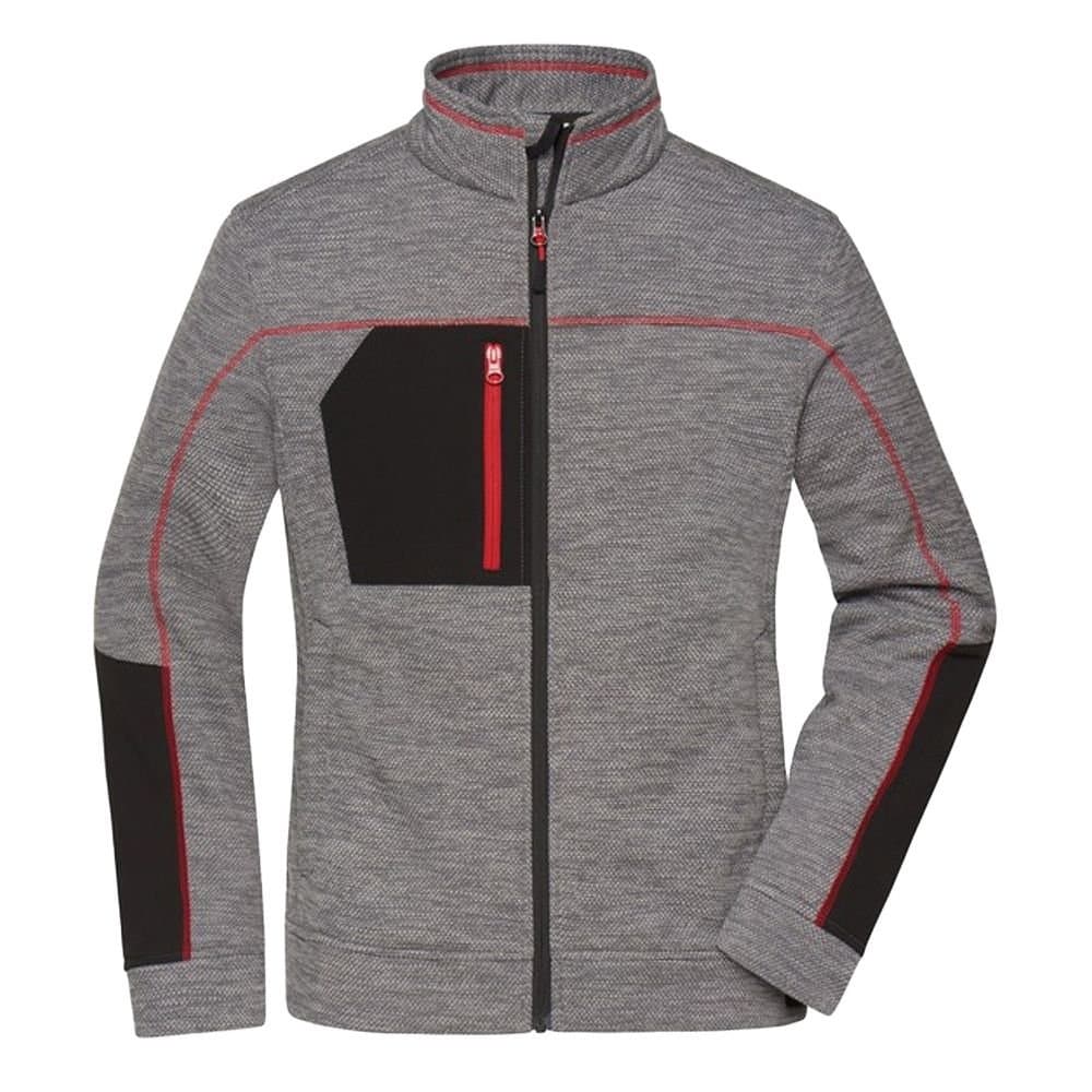 James and Nicholson James and Nicholson Women's Structure Fleece Jacket in Grey