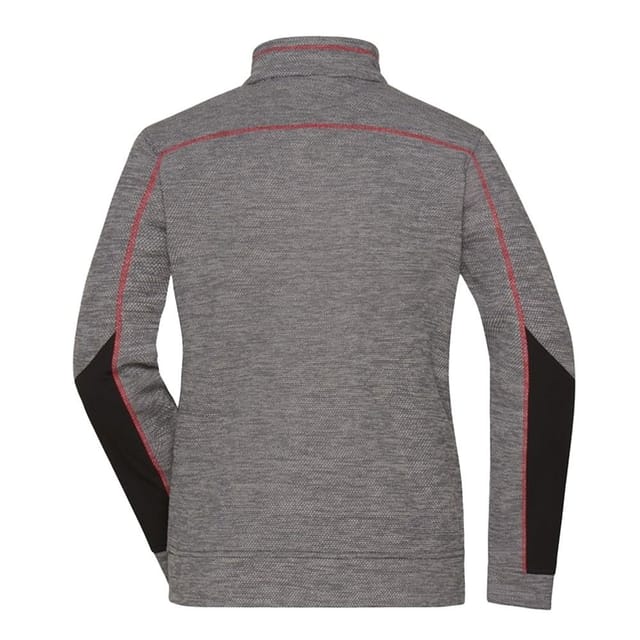 James and Nicholson James and Nicholson Women's Structure Fleece Jacket in Grey - 2