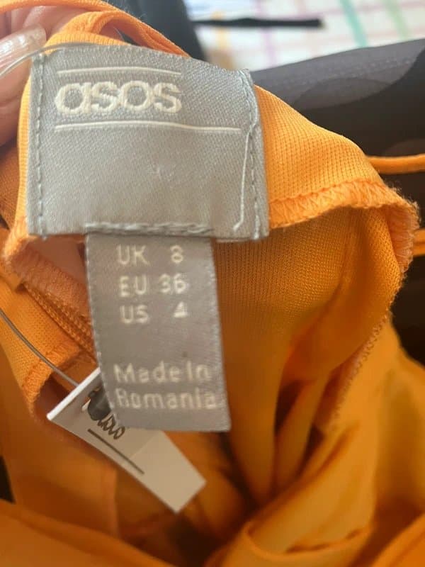 ASOS ASOS design chiffon drape asymmetric dress