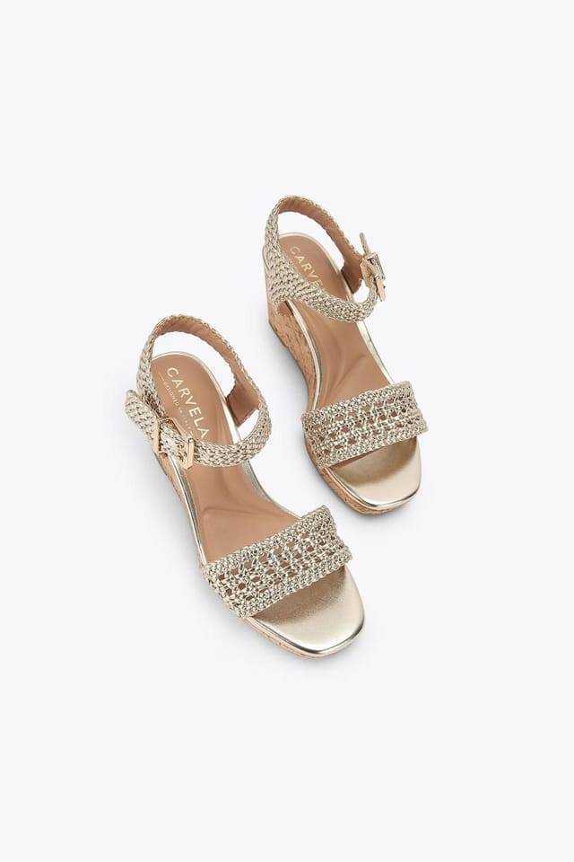 Carvela Carvela Women's 'Portofino Wedge' Sandals in Gold - 2