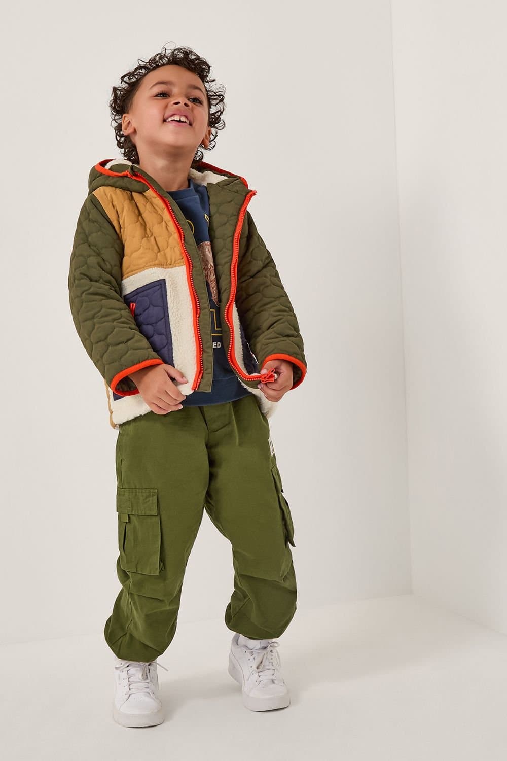 Monsoon Monsoon Men's Colourblock Quilted Jacket Multi