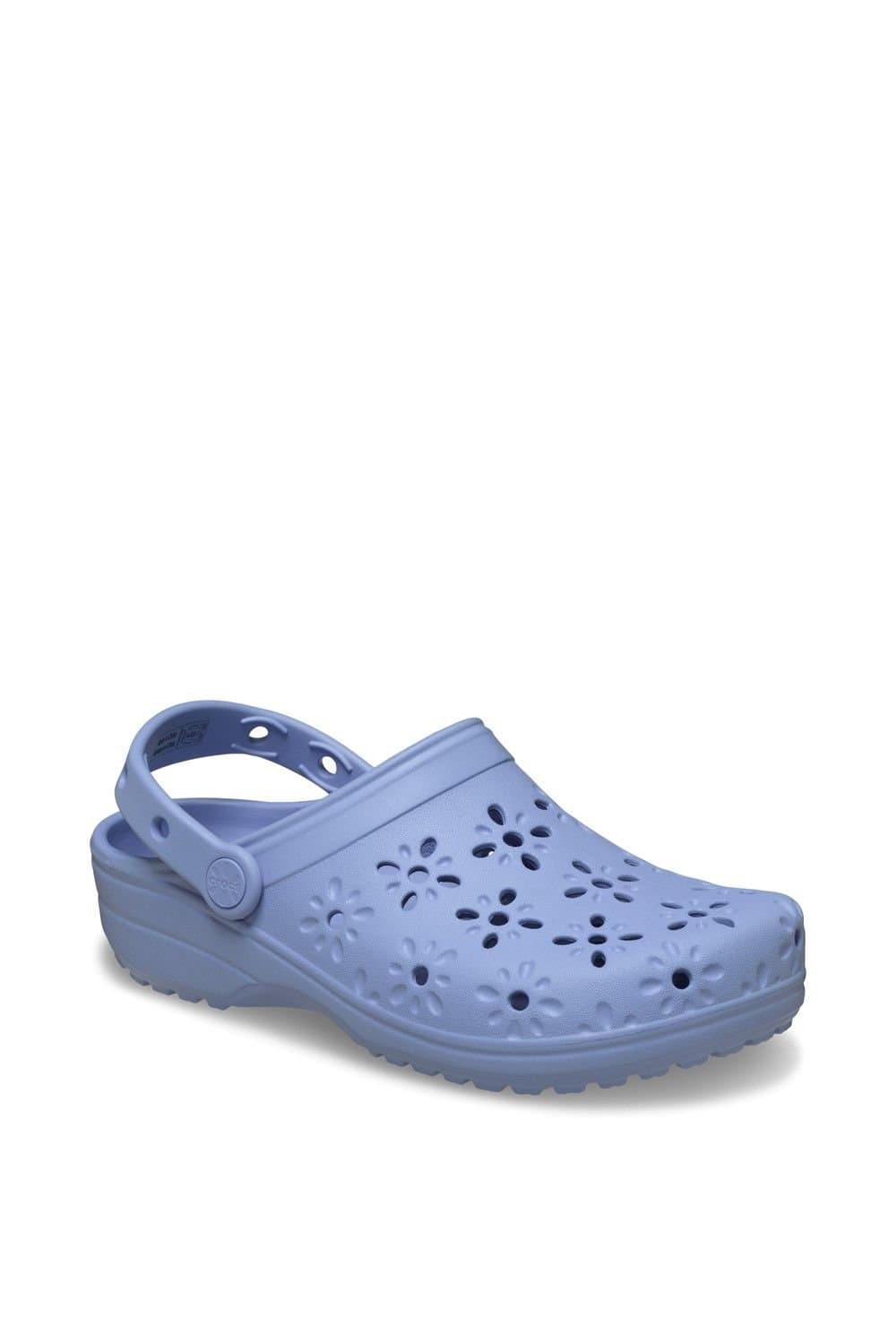 Crocs Crocs Women's Classic Floral Cut Out Clog in Pale Blue