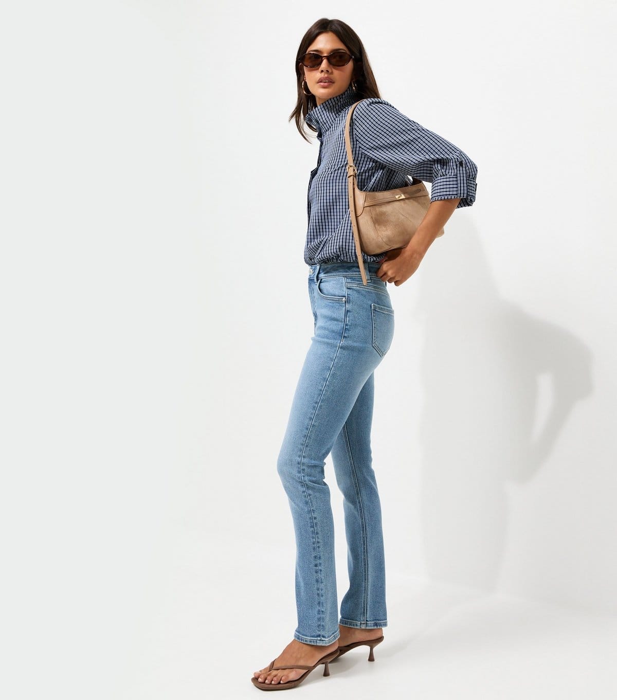 New Look Blue Stretch Cigarette Slim Leg Jeans