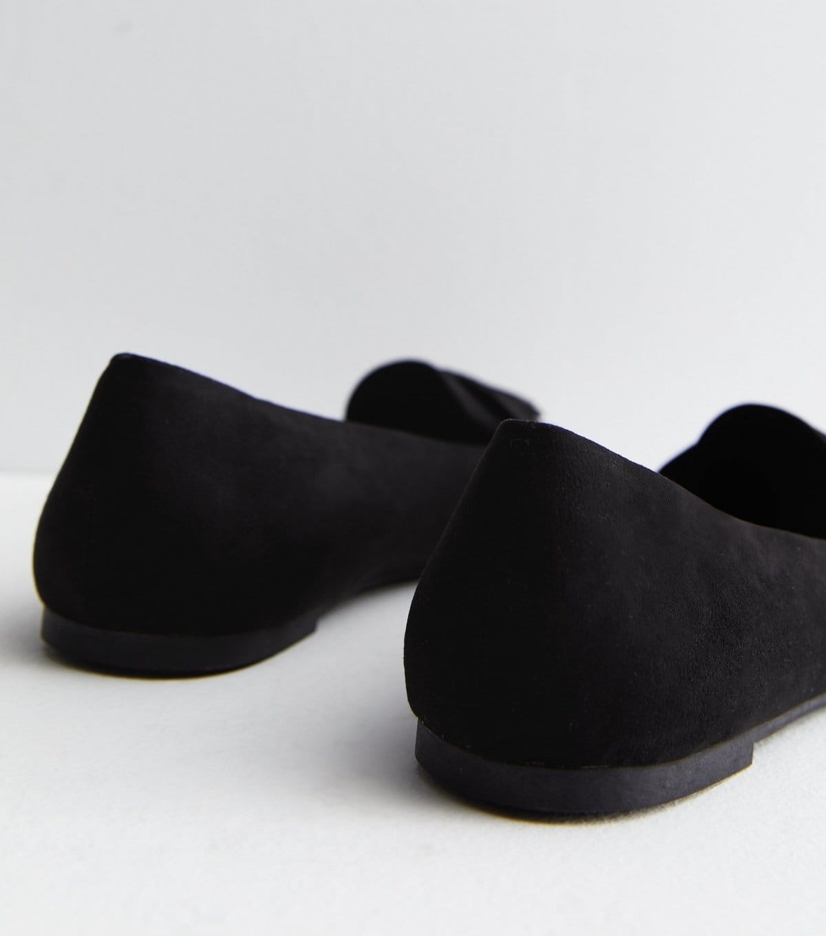 New Look Women's Black Suedette Tassel Trim Loafers Vegan New Look - 4