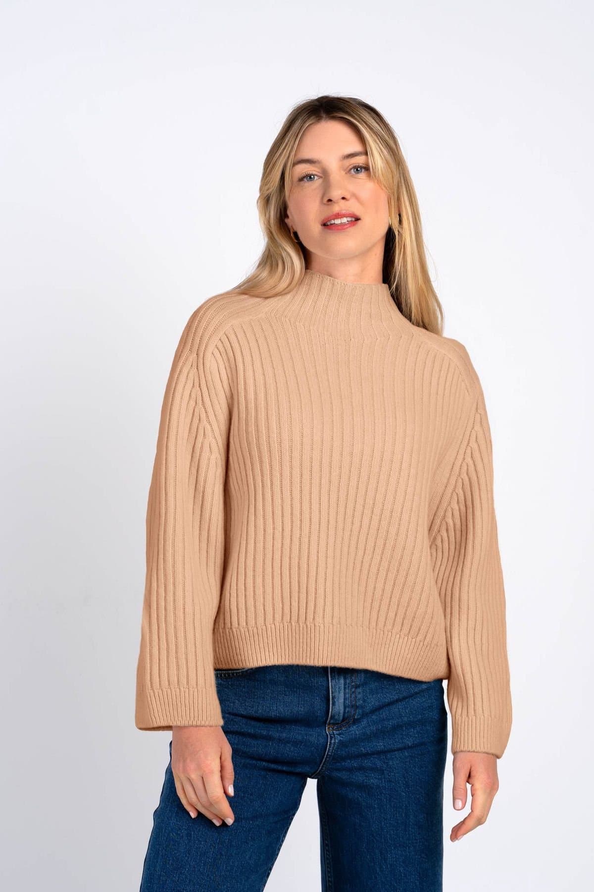 Kettlewell Kettlewell Light Beige Rib Knit Sweater