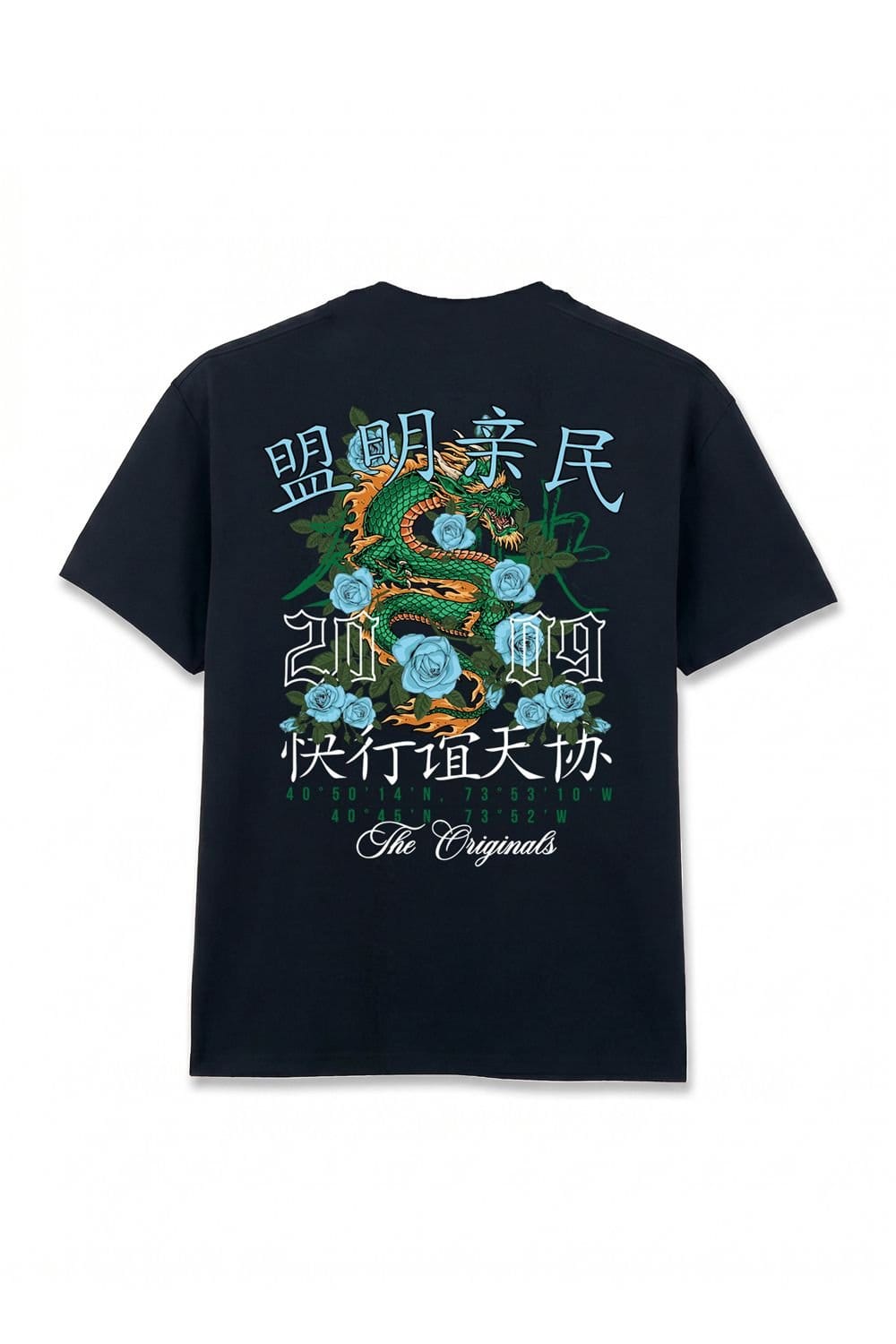 LONDON ATTITUDE LONDON ATTITUDE Men's Original Creators Dragon Graphic Heavyweight Oversized T-Shirt in Black - 4