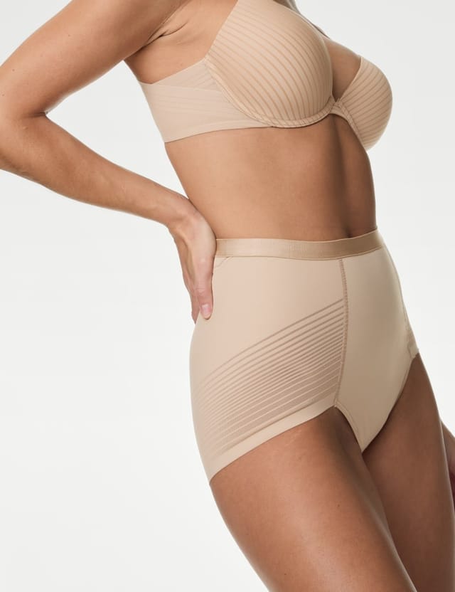 Marks & Spencer M&S Body Define™ Firm Control No VPL Full Briefs Rose Quartz - 2