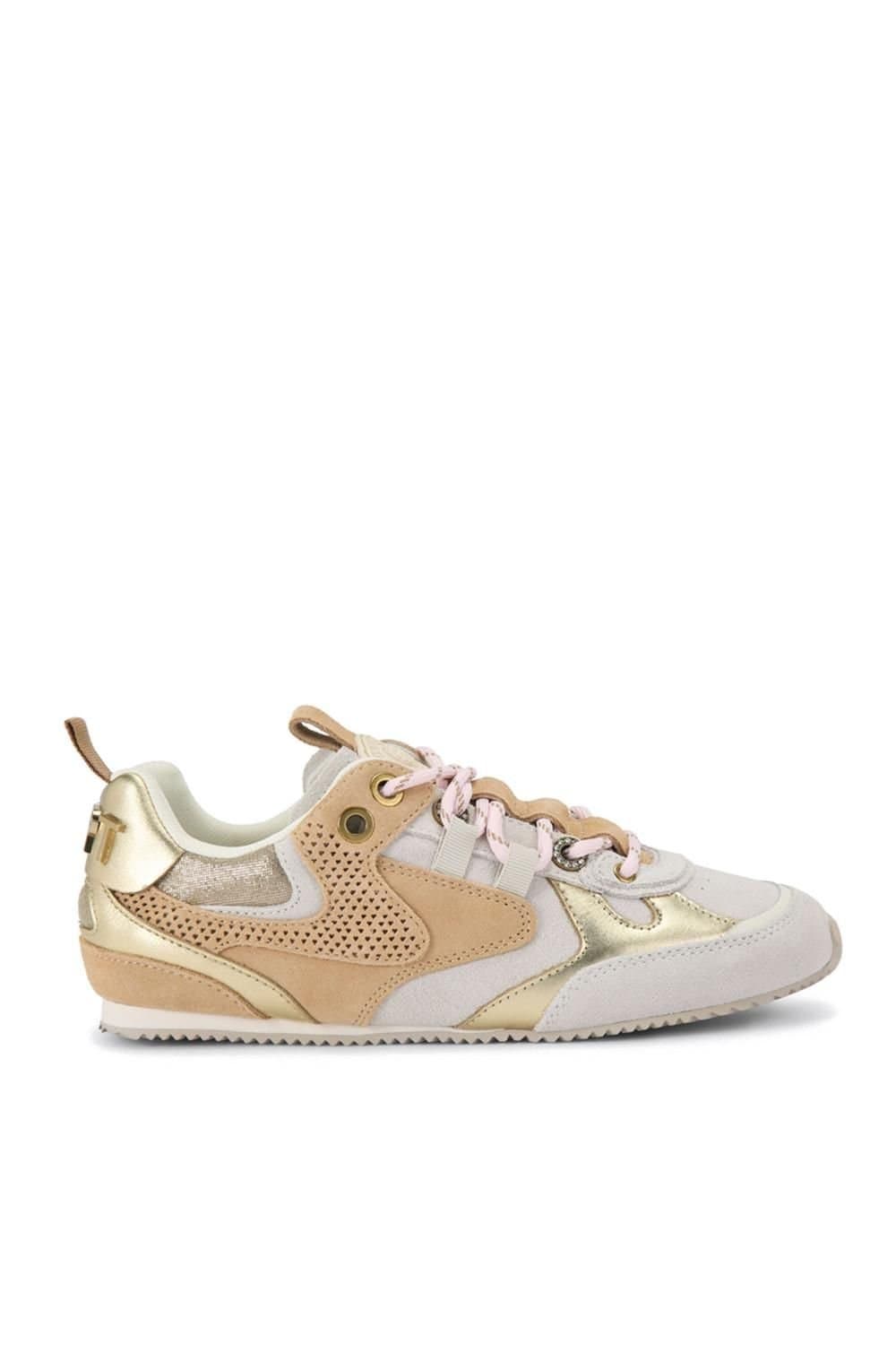 Kurt Geiger London Kurt Geiger London Women's 'Kurt Slim Runner' Suede Leather Trainers in White