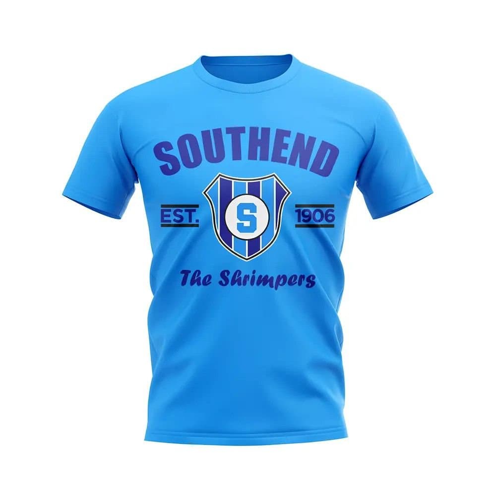 Southend Southend Men's Mens Established Football T-Shirt Sky in Light Blue
