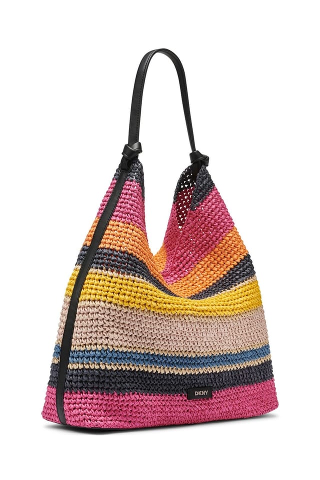 DKNY DKNY Women's Paula Hobo Stripe Multi - 2