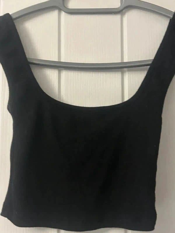 Luxe To Kill luxe to kill square neck black crop top