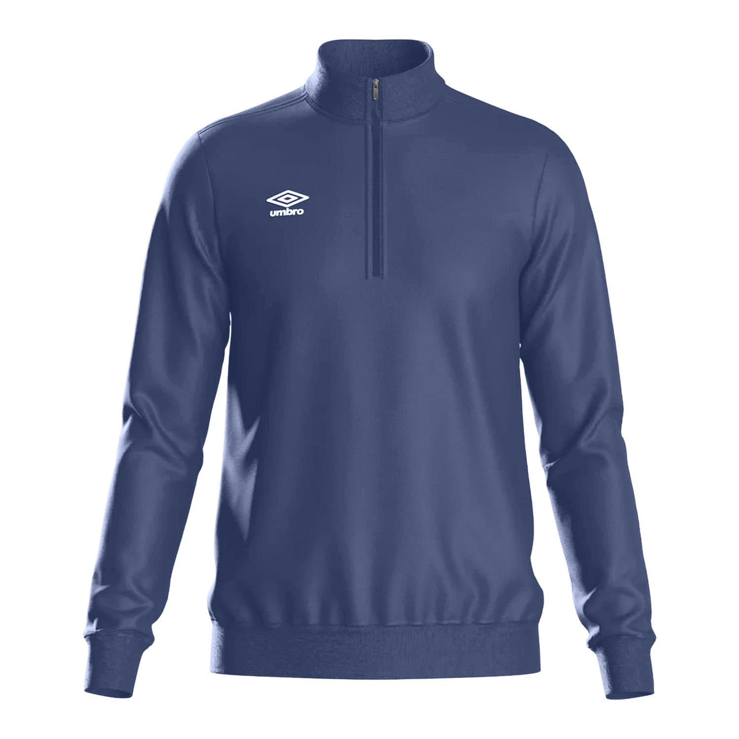 Umbro Umbro Men's Club Essential Half Zip Sweatshirt in Dark Navy