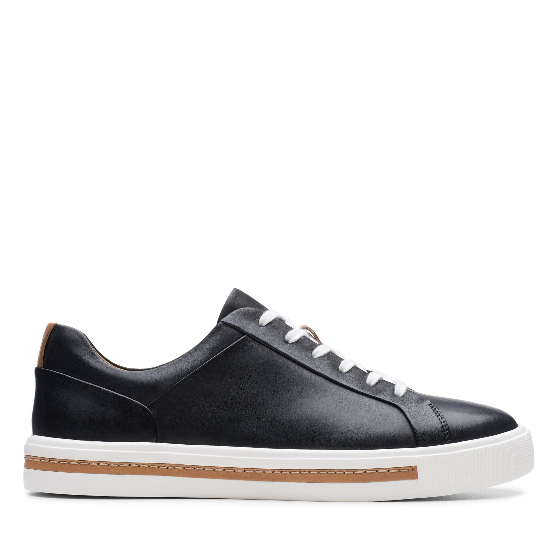 Clarks Clarks Women's Un Maui Lace Black Leather Trainers
