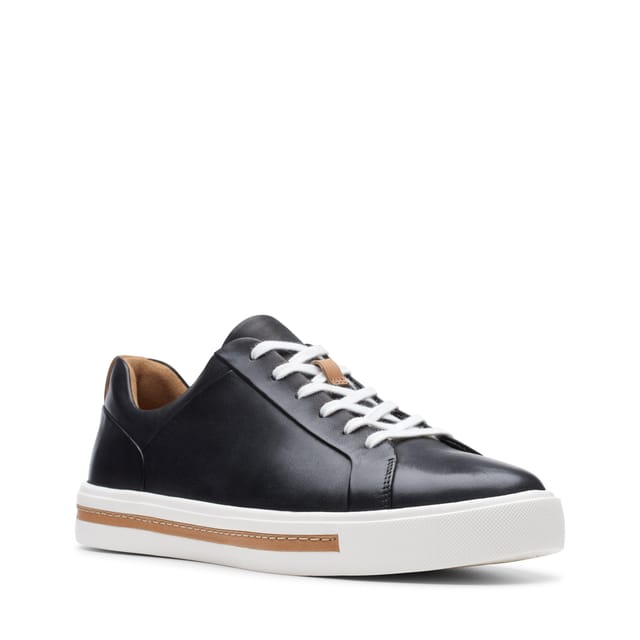 Clarks Clarks Women's Un Maui Lace Black Leather Trainers - 2